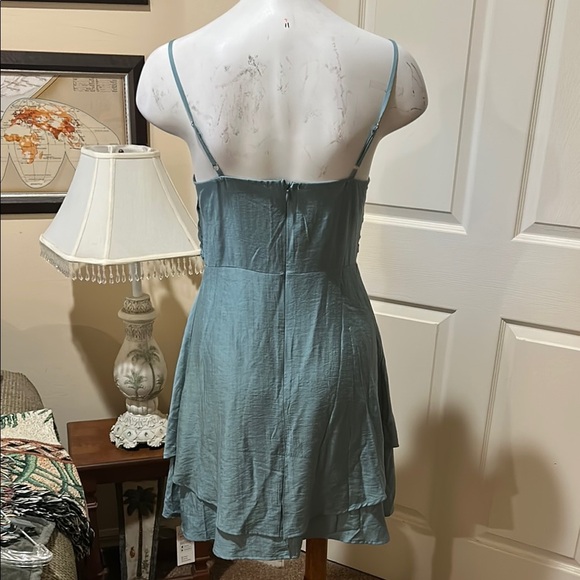 Cupshe Light Blue Spaghetti Strap Mini Dress. Small. NWT - Picture 4 of 12